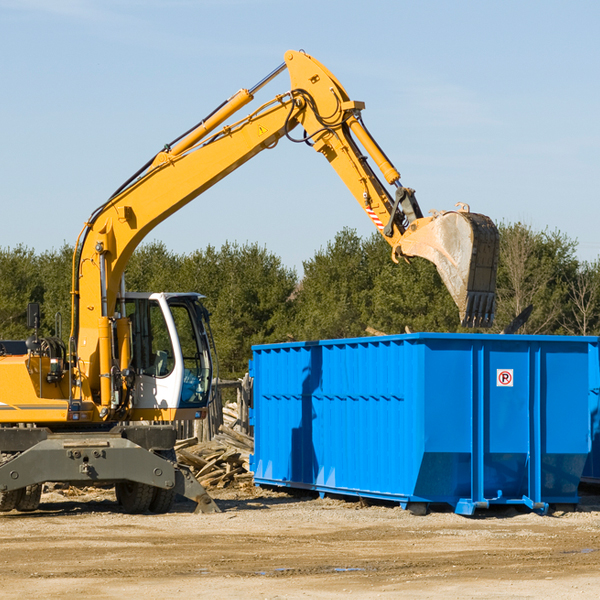 are there any restrictions on where a residential dumpster can be placed in Chickasaw AL